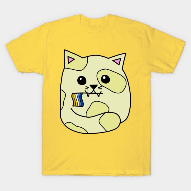 aroace pride flag cat T-Shirt by alisadesigns